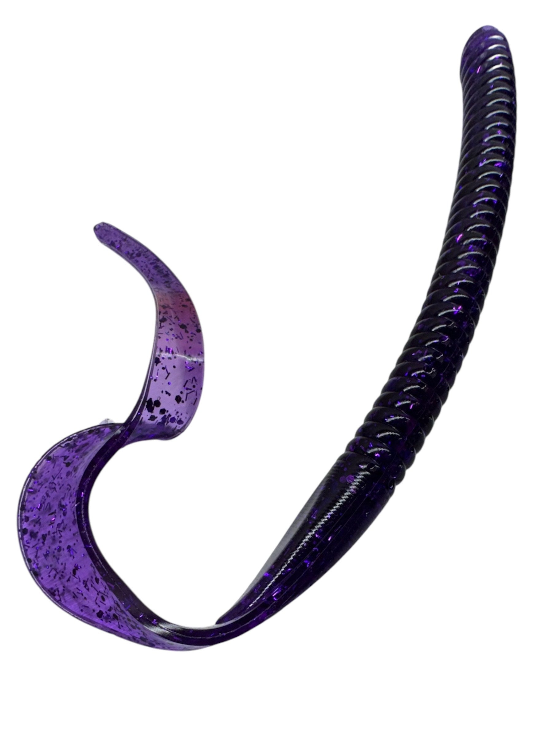 10" Curly Tail Worm (Purple)