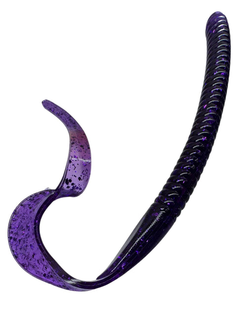 10" Curly Tail Worm (Purple)